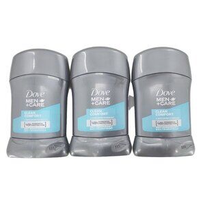 3 pack DOVE Men + Care Deodorant CLEAN COMFORT Stick 1.7oz / 50ml